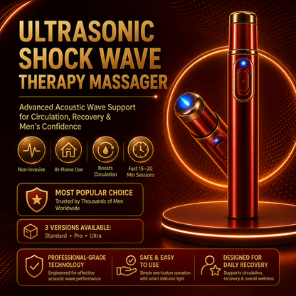 🔊Advanced Acoustic Shockwave Therapy restores penile tissue health to enhance rise rigidity⬆️, stamina, and male performance confidence💪, relieving muscle pain, joint stiffness, tendon discomfort🩹