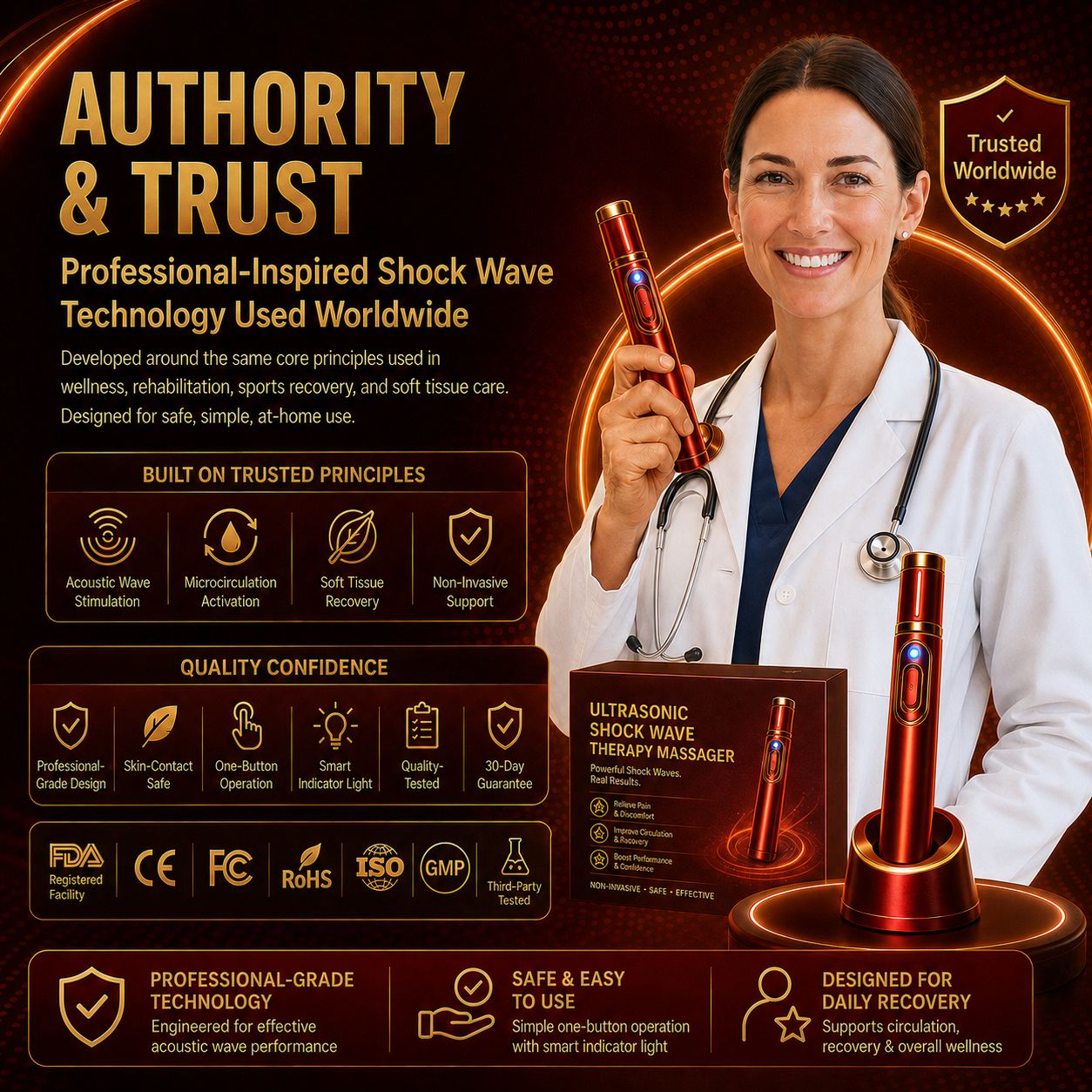 🔊Advanced Acoustic Shockwave Therapy restores penile tissue health to enhance rise rigidity⬆️, stamina, and male performance confidence💪, relieving muscle pain, joint stiffness, tendon discomfort🩹